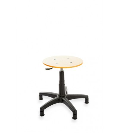 Taboret, stołek, hoker ErgoTab 02, na stopkach, sklejka, regulacja