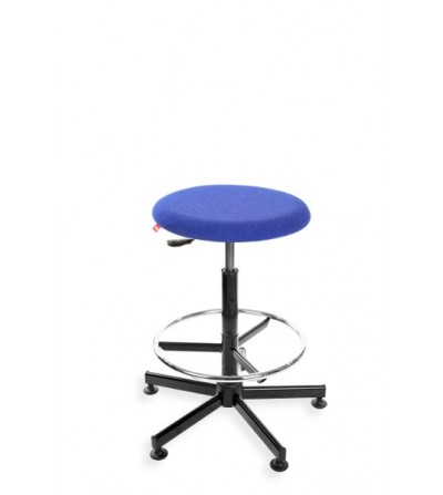 Taboret, stołek, hoker BlackTab 01 - na stopkach, trudnopalne obicie