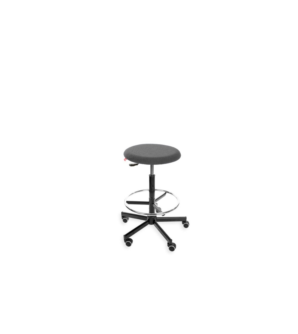 Taboret, stołek, hoker BlackTab 01 - tapicerowany, na stopkach